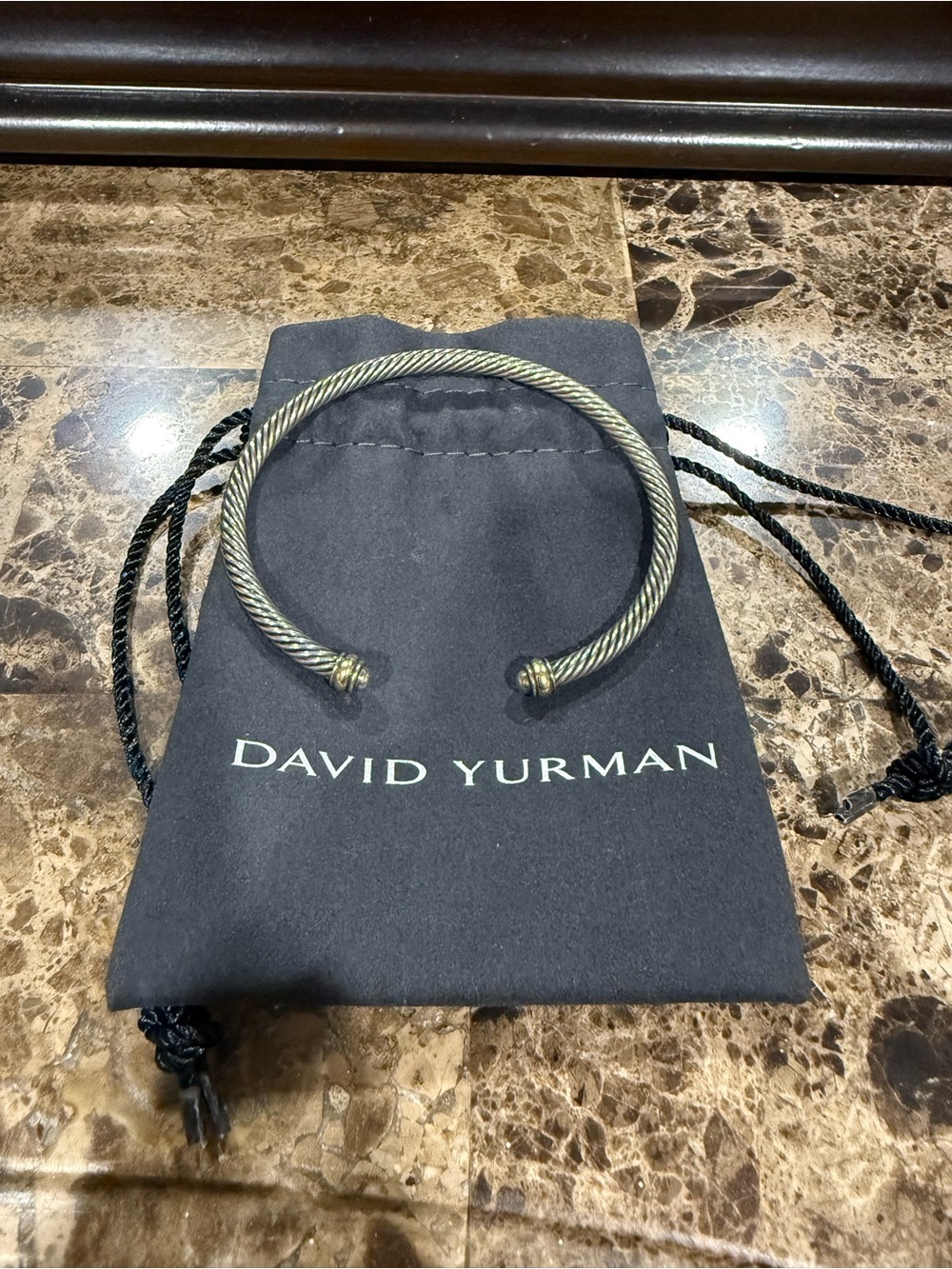 David Yurman Twisted Cable Cuff Bracelet in Bronze-Tone